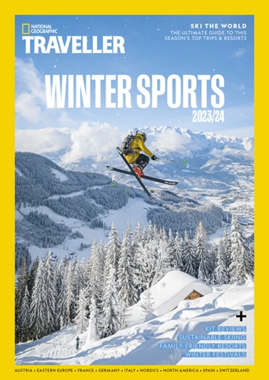 National Geographic Traveller Magazine Cover - Winter Sports 2023/24