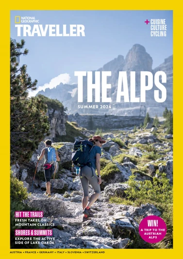 National Geographic Traveller Magazine Cover - The Alps - Summer 2024