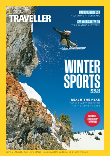 National Geographic Traveller Magazine Cover - Winter Sports 2024/25