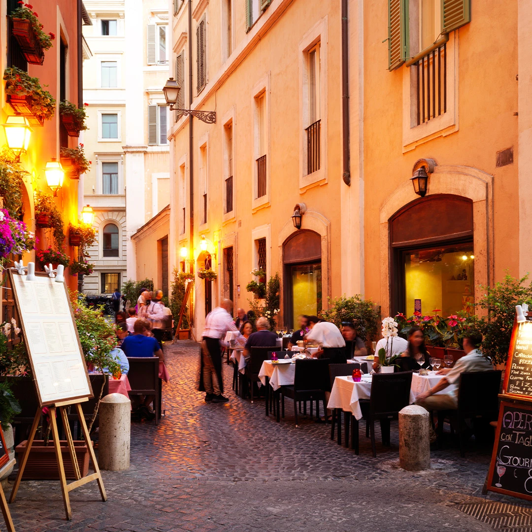 A street cafe in Italy